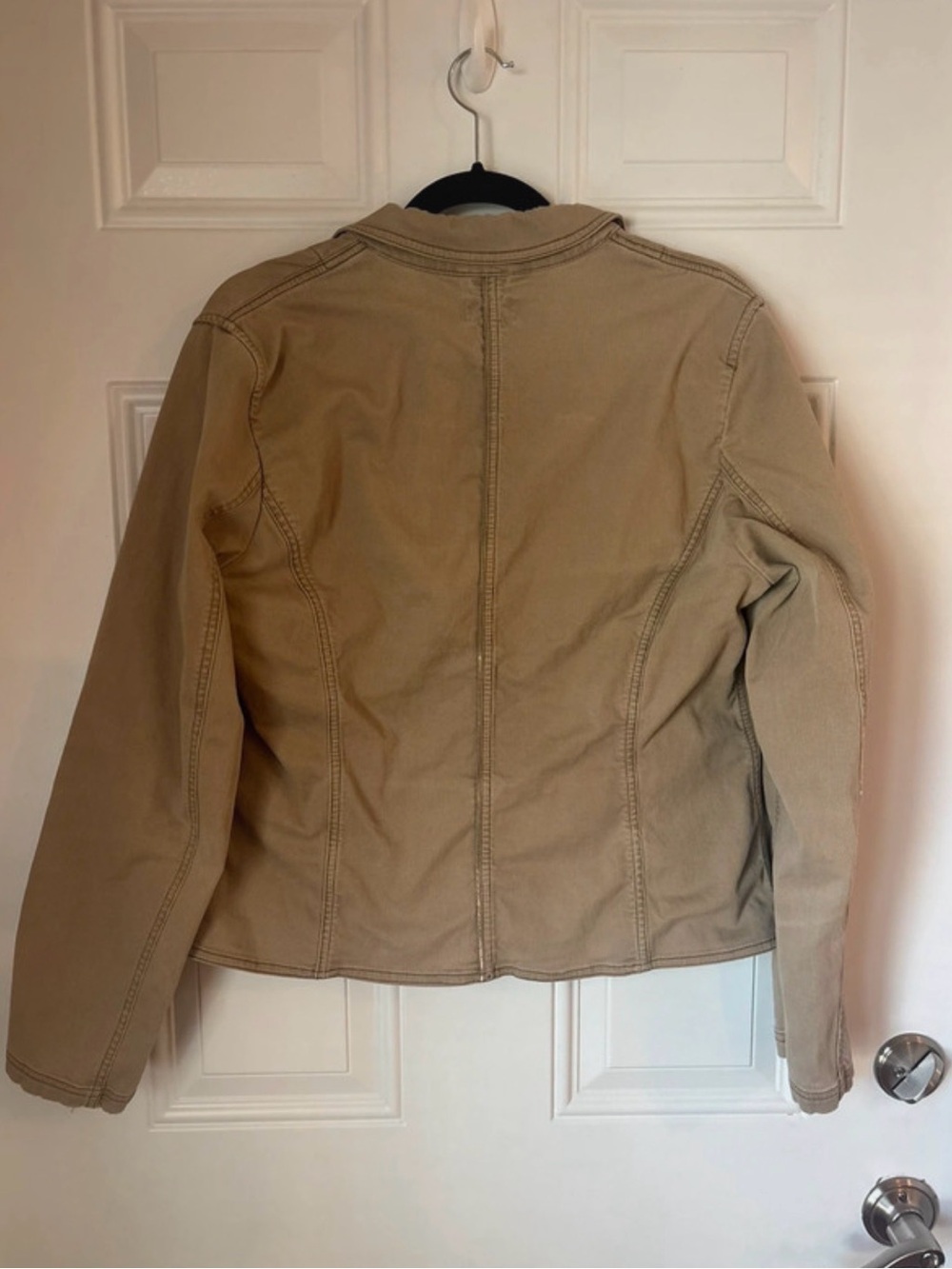 American Eagle Outfitters Tan Tailored Cotton Blazer XL Cotton Corduroy Preppy - Picture 3 of 6